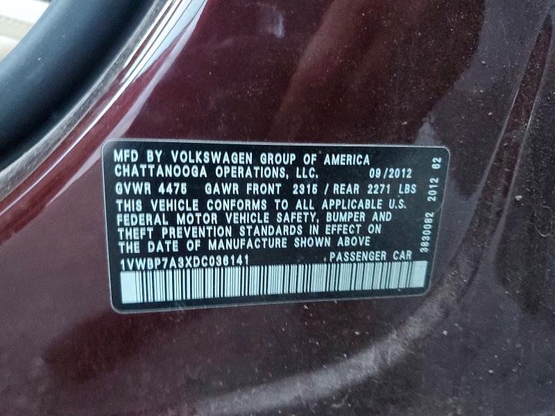 2013 Volkswagen Passat se