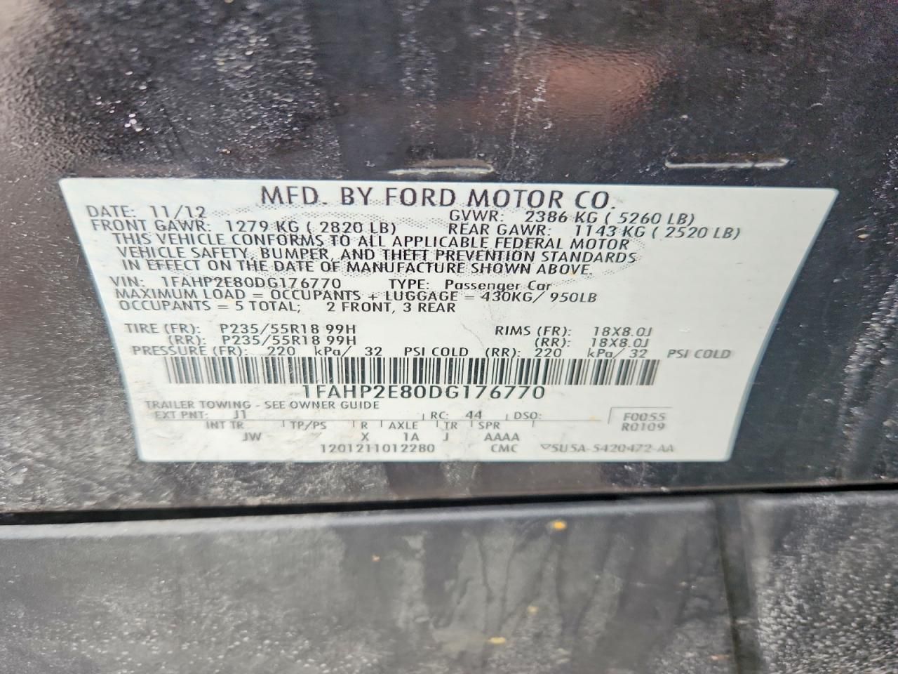 2013 Ford Taurus sel