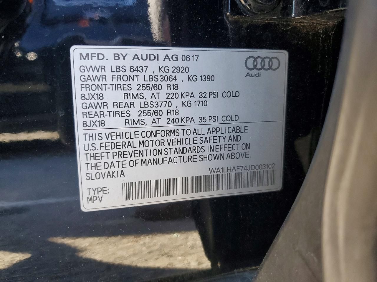 2018 Audi Q7 Premium Plus