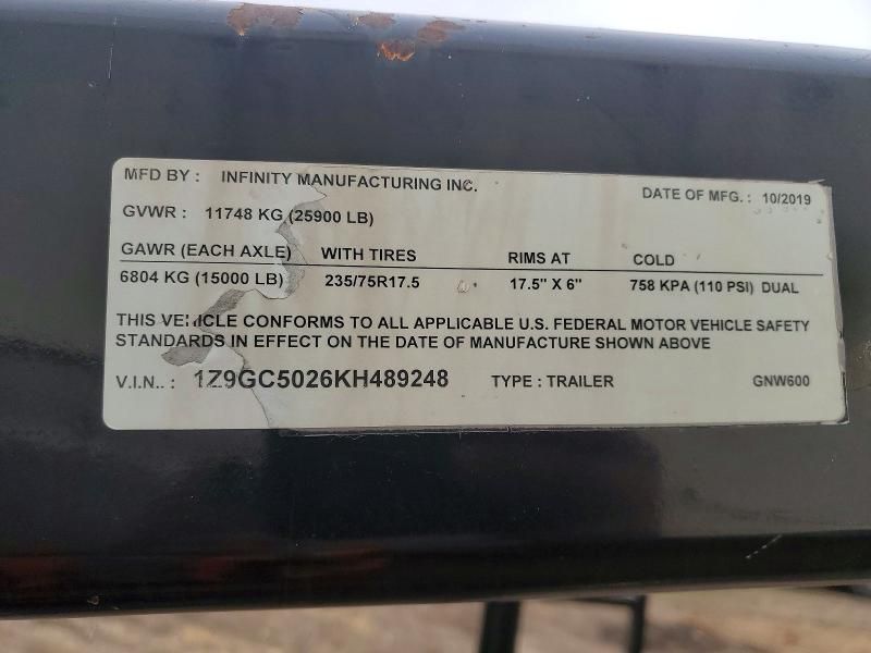 2019 Infiniti 2019 Infinity Gnw600 car Carrier