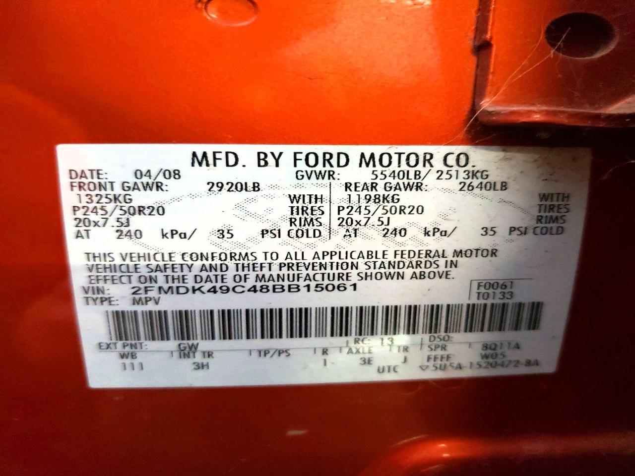 2008 Ford Edge Limited