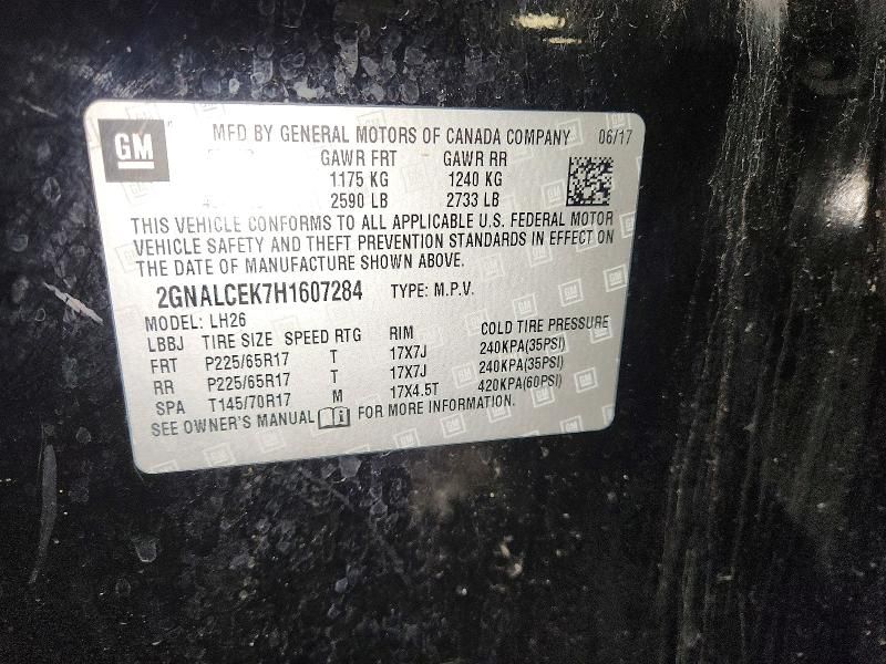 2017 Chevrolet Equinox lt