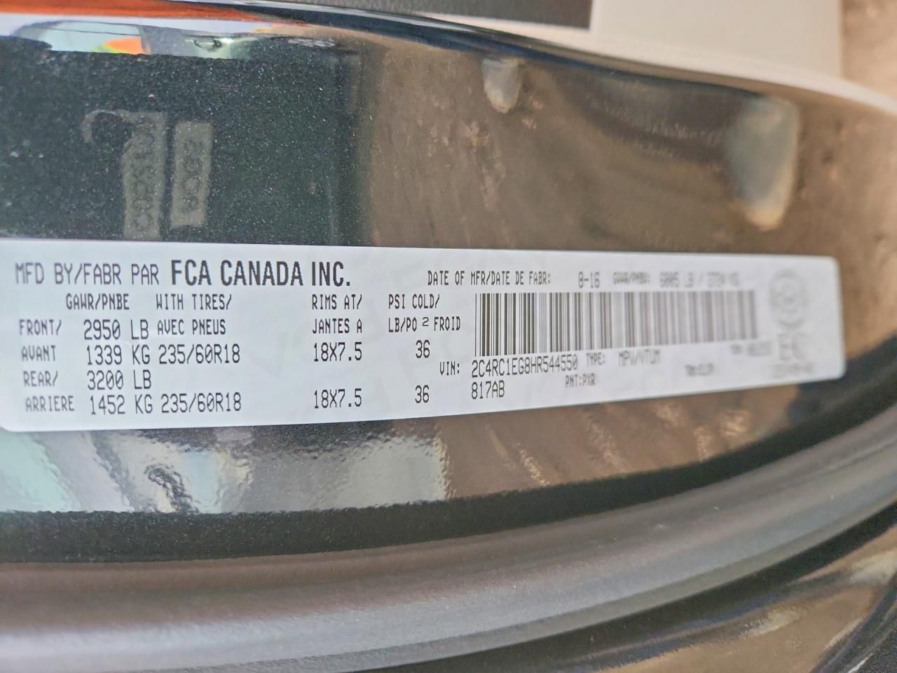 2017 Chrysler Pacifica Touring l Plus