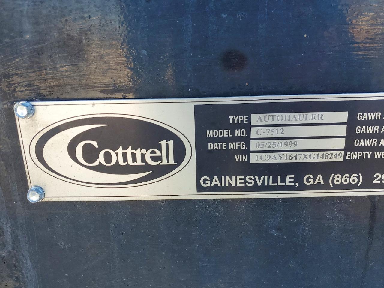 1999 Cottrell C-7512 Car Carrier