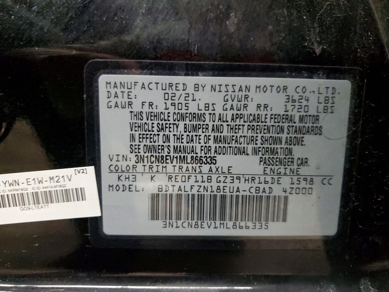 2021 Nissan Versa sv