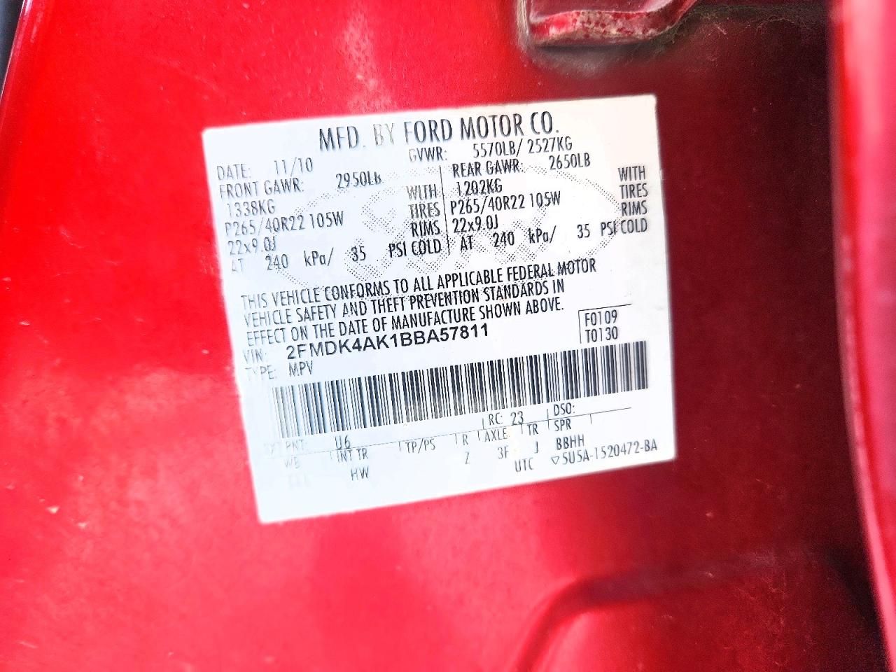 2011 Ford Edge Sport