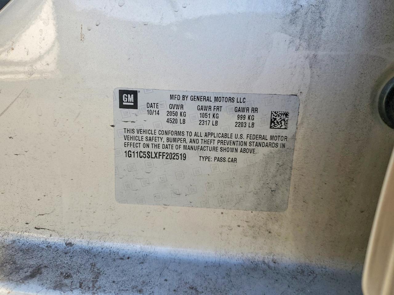 2015 Chevrolet Malibu 1LT