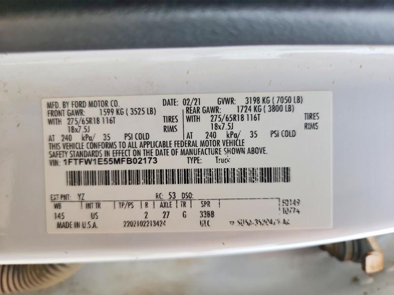 2021 Ford F150 Supercrew