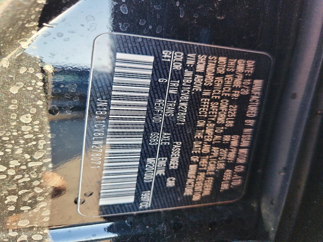 2020 Nissan Rogue Sport s