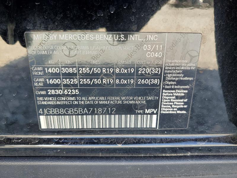 2011 Mercedes-Benz Ml 350 4matic