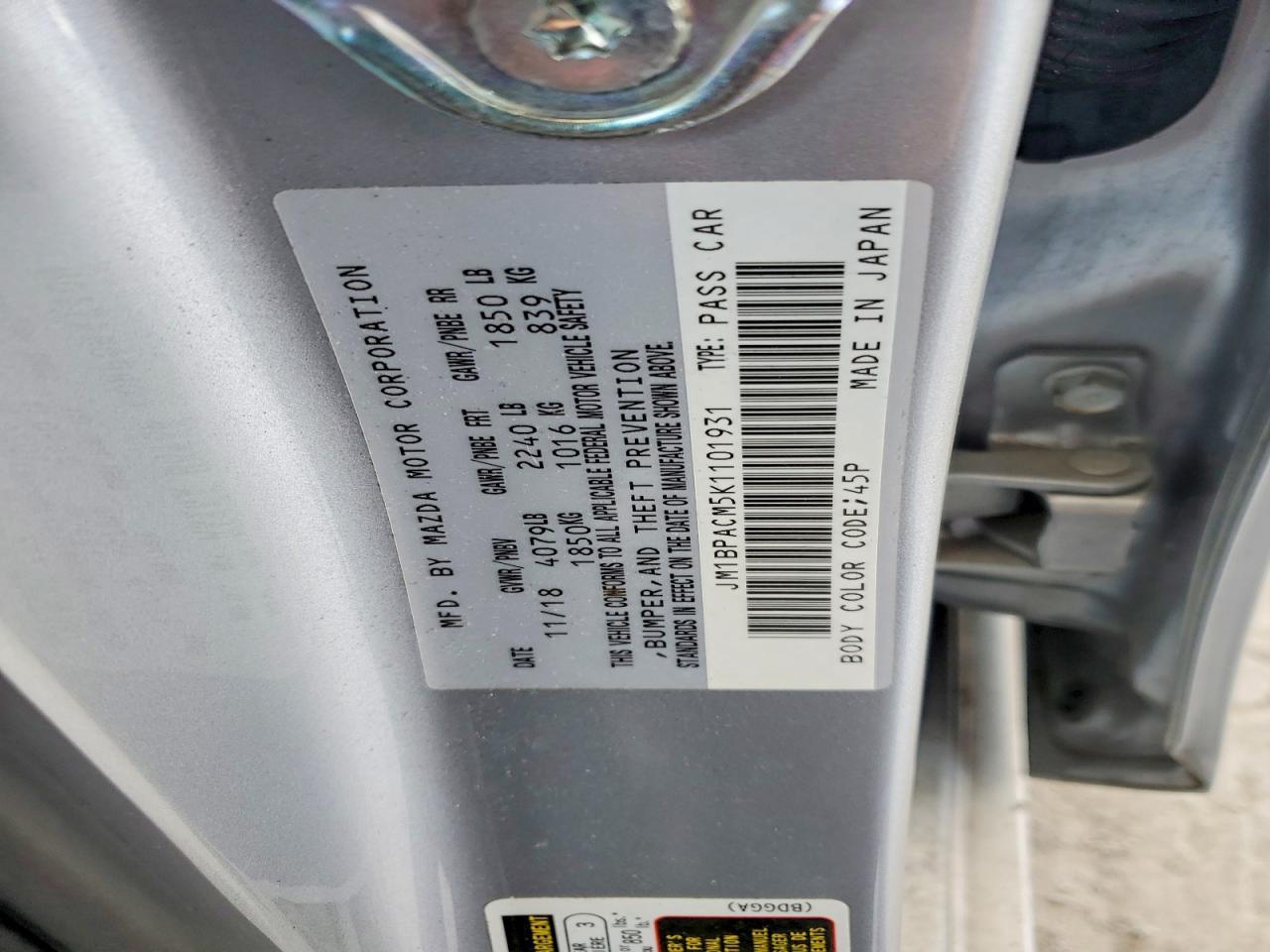 2019 Mazda 3 Preferred Plus