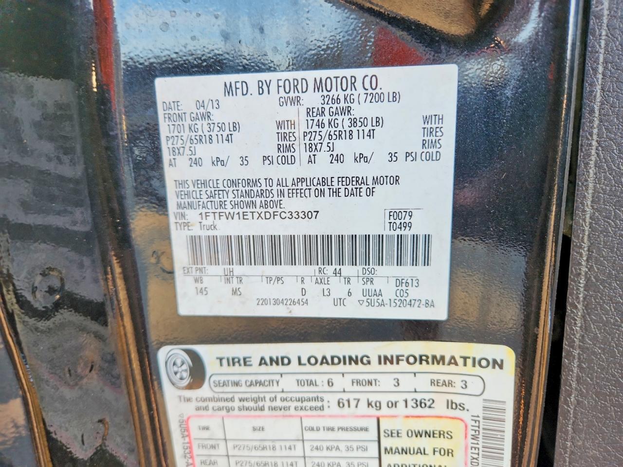 2013 Ford F150 Supercrew