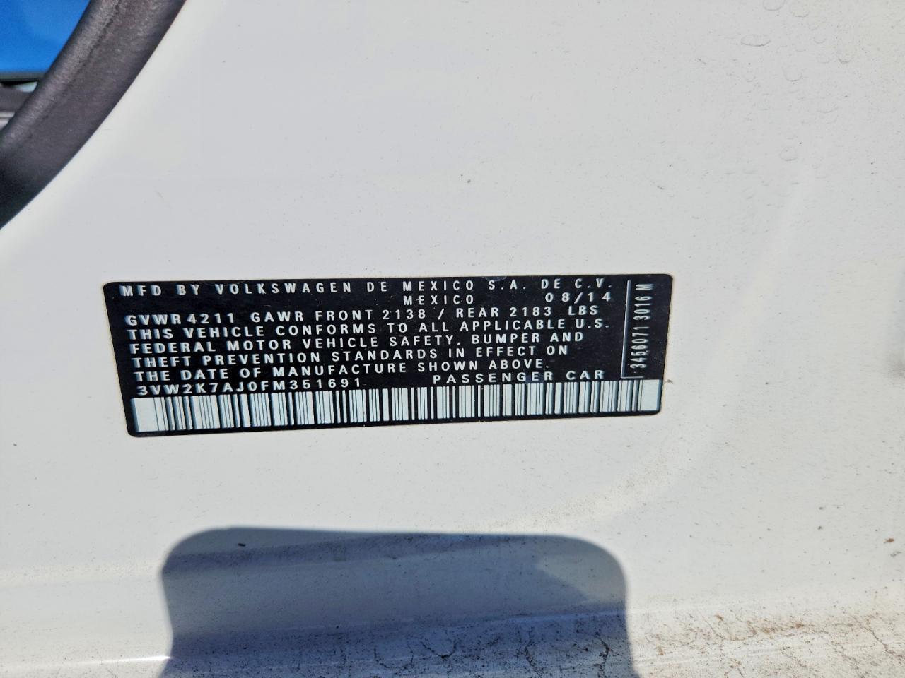 2015 Volkswagen Jetta Base
