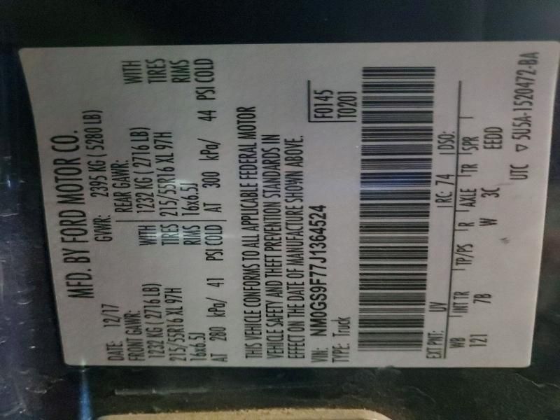 2018 Ford Transit Connect xlt