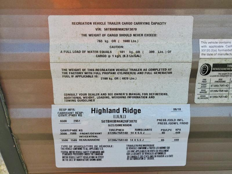 2019 Highland Ridge Mesa Ridge Camper