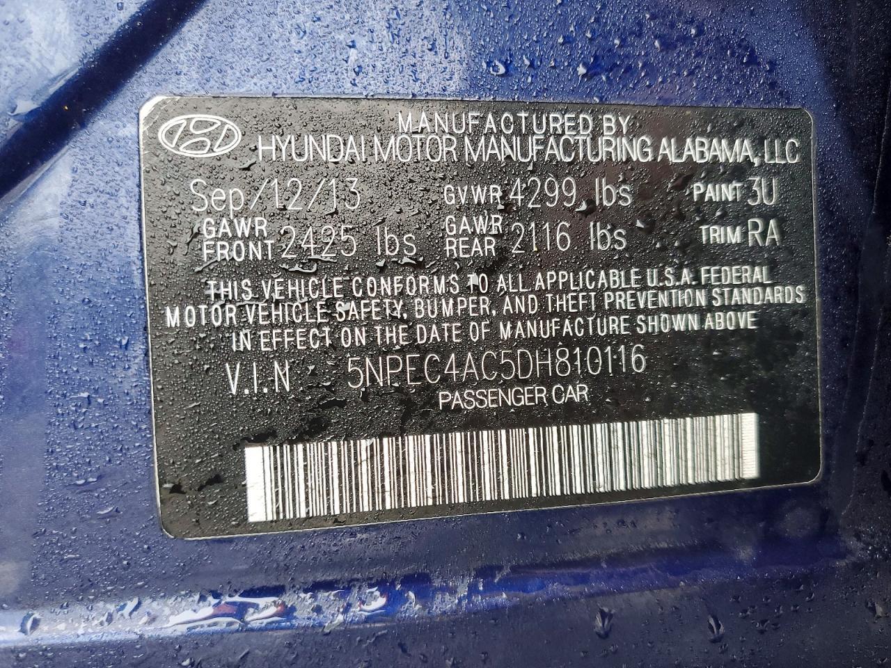 2013 Hyundai Sonata se
