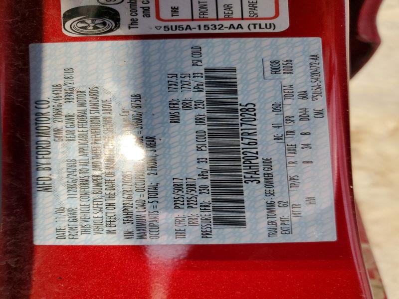 2007 Ford Fusion sel