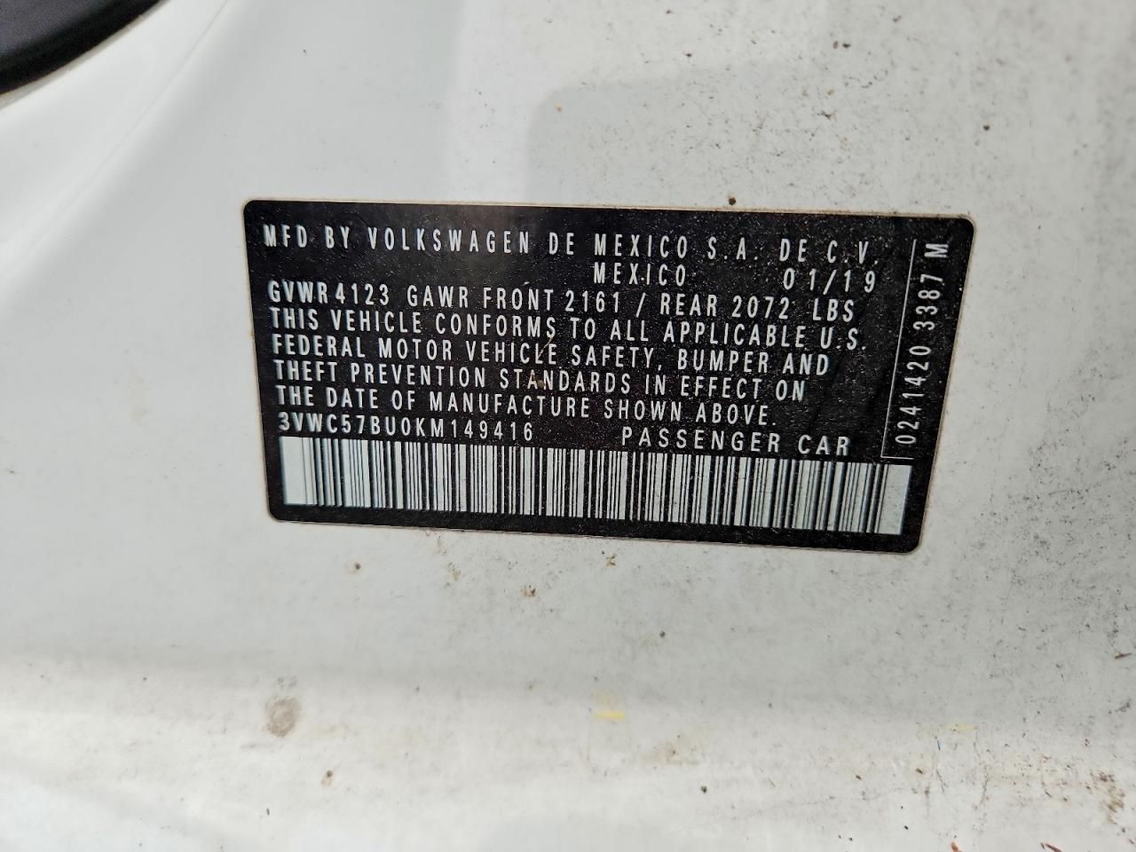 2019 Volkswagen Jetta s