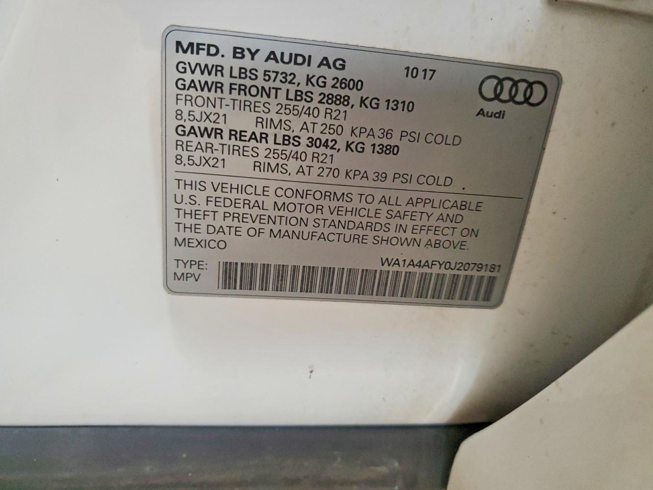 2018 Audi SQ5 Premium Plus