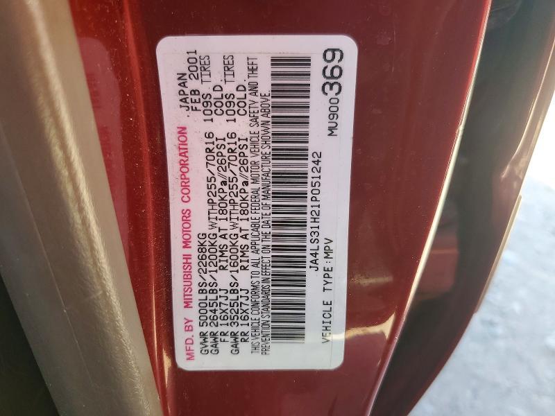 2001 Mitsubishi Montero Sport xls