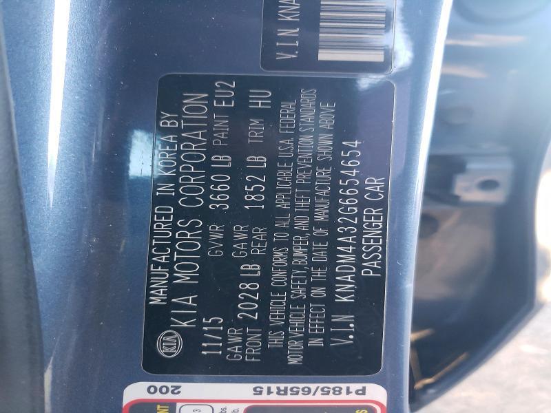 2016 KIA Rio lx