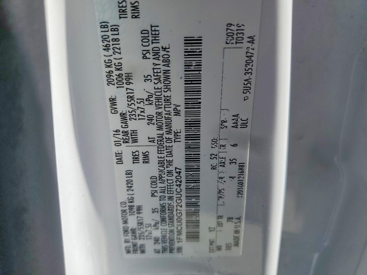 2016 Ford Escape se