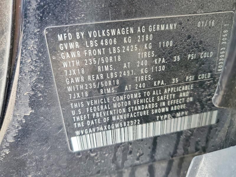 2016 Volkswagen Tiguan s