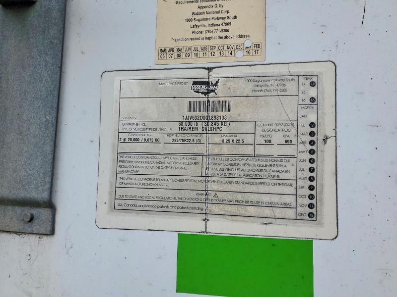 2016 Wabash Sh Dvlshpc dry van Trailer