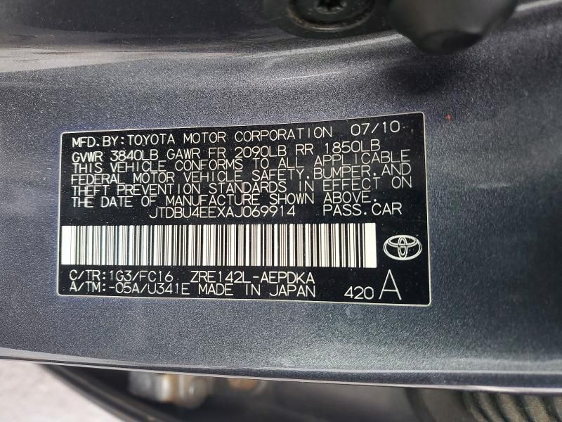 2010 Toyota Corolla Base