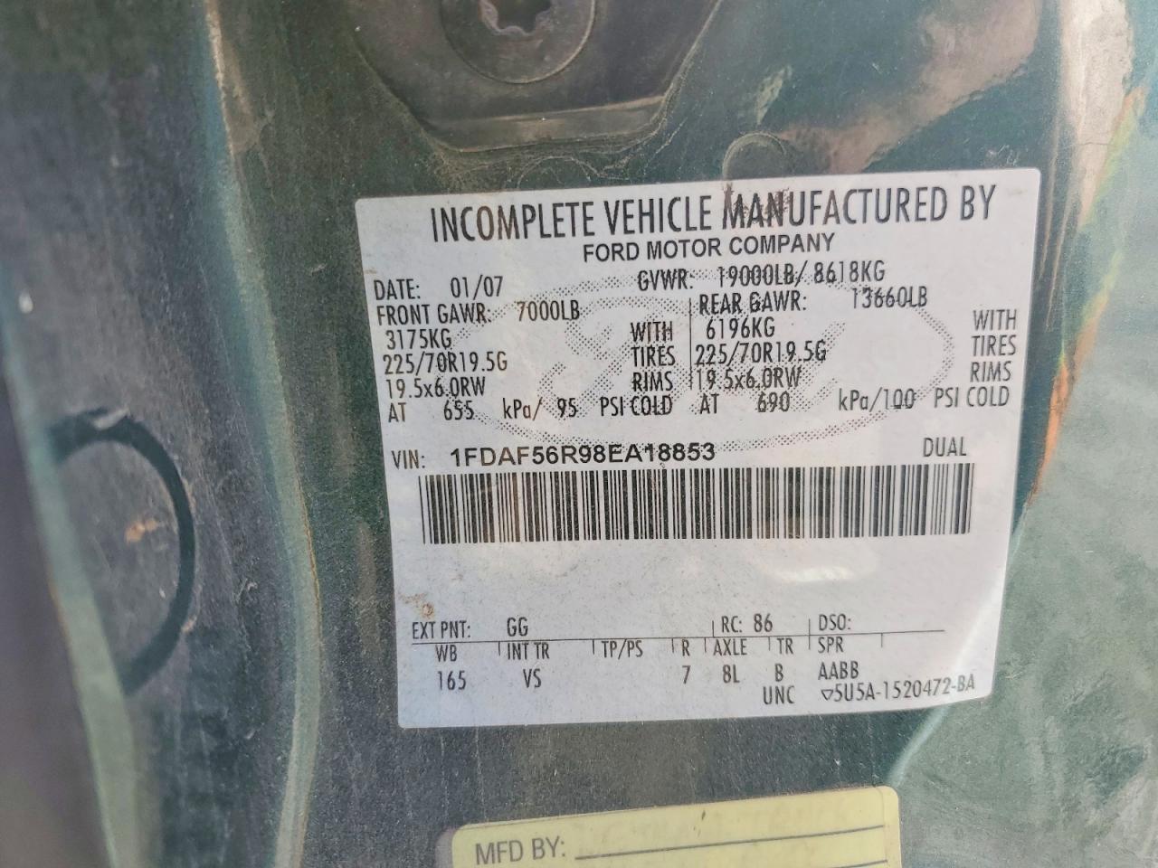 2008 Ford F550 Super Duty Dump Truck