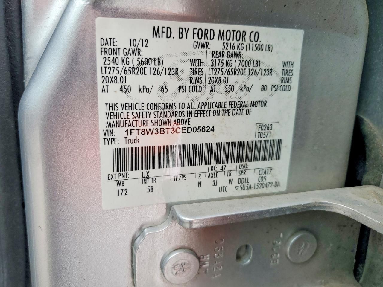 2012 Ford F350 Super Duty