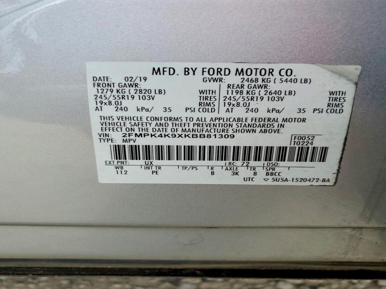 2019 Ford Edge Titanium