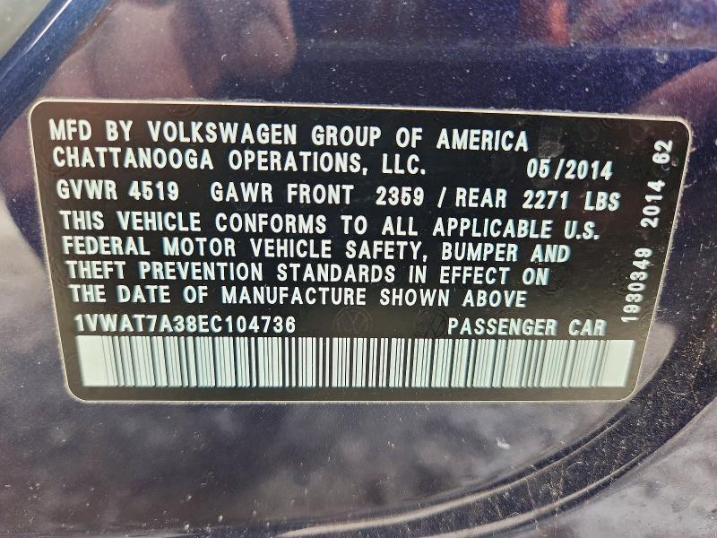 2014 Volkswagen Passat s