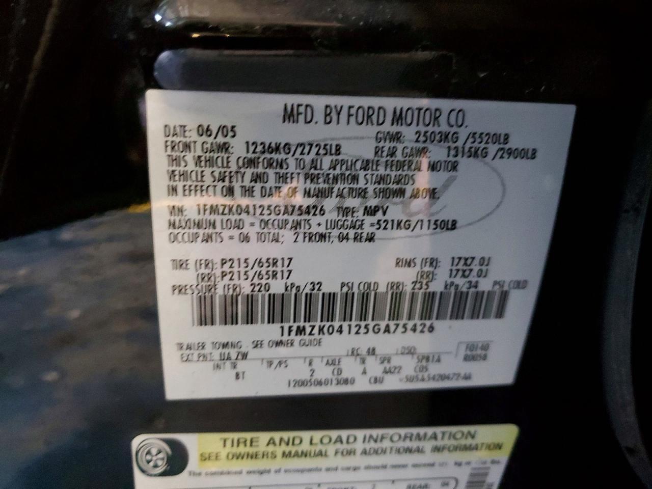 2005 Ford Freestyle se