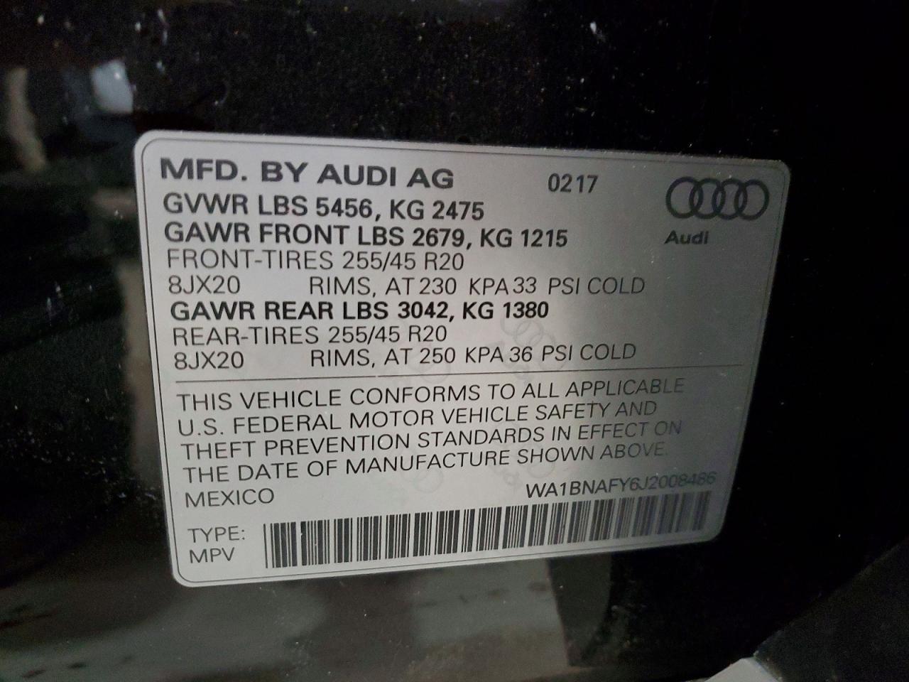 2018 Audi Q5 Premium Plus
