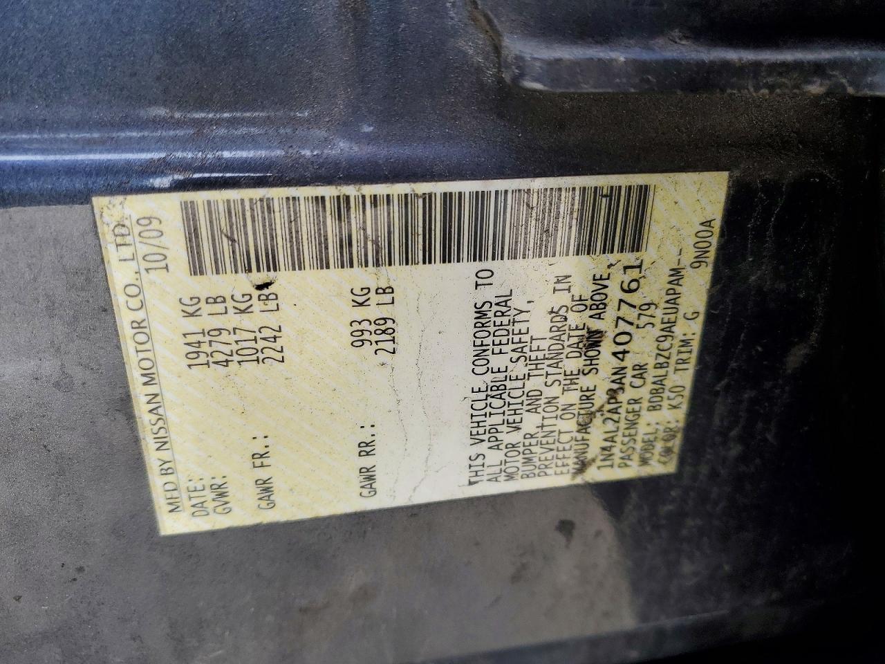 2010 Nissan Altima Base