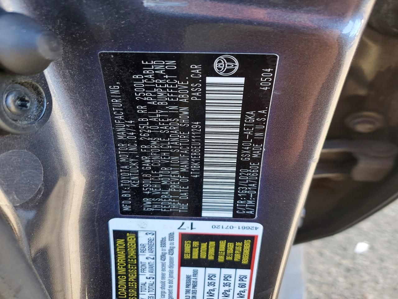 2014 Toyota Avalon Base