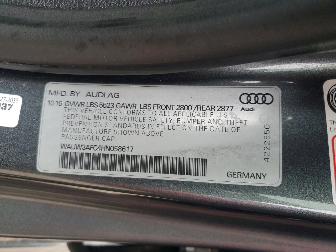 2017 Audi A7 Competition Prestige