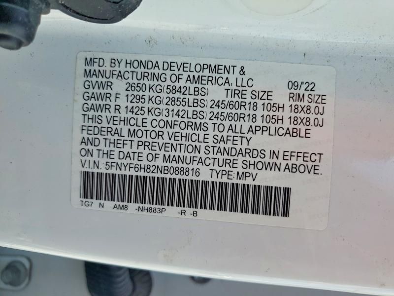 2022 Honda Pilot Trailsport