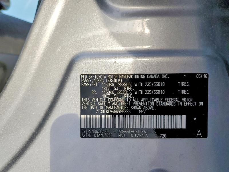 2016 Toyota Rav4 Limited