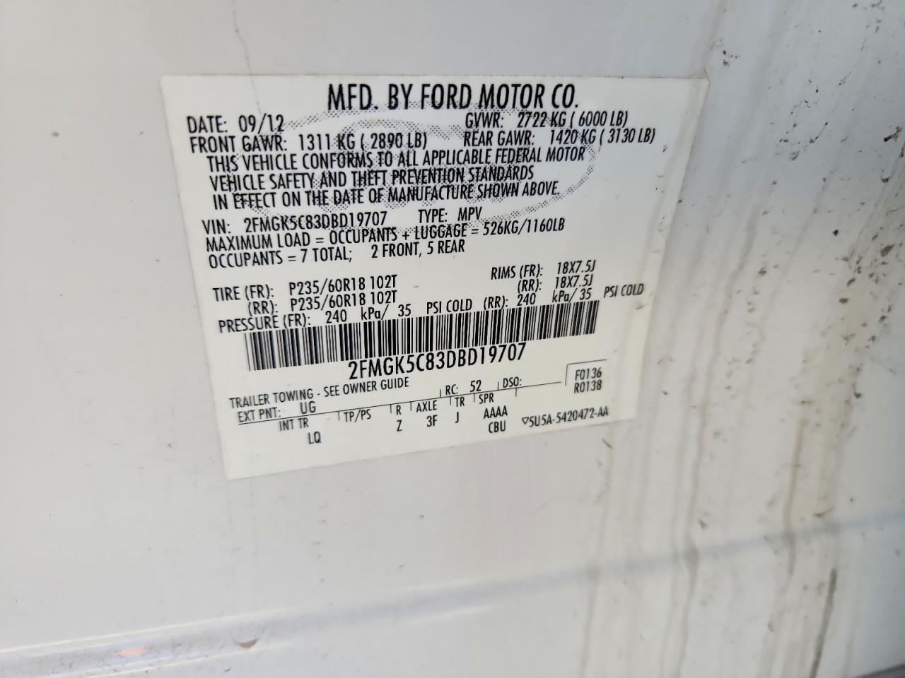 2013 Ford Flex sel