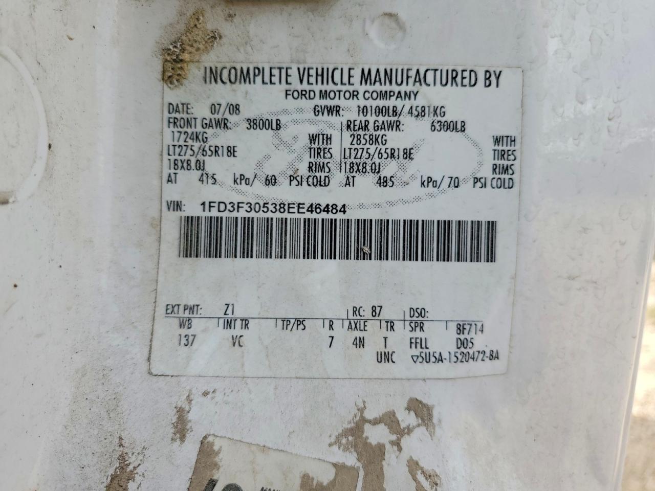 2008 Ford F350 Super Duty Utility / Service Truck