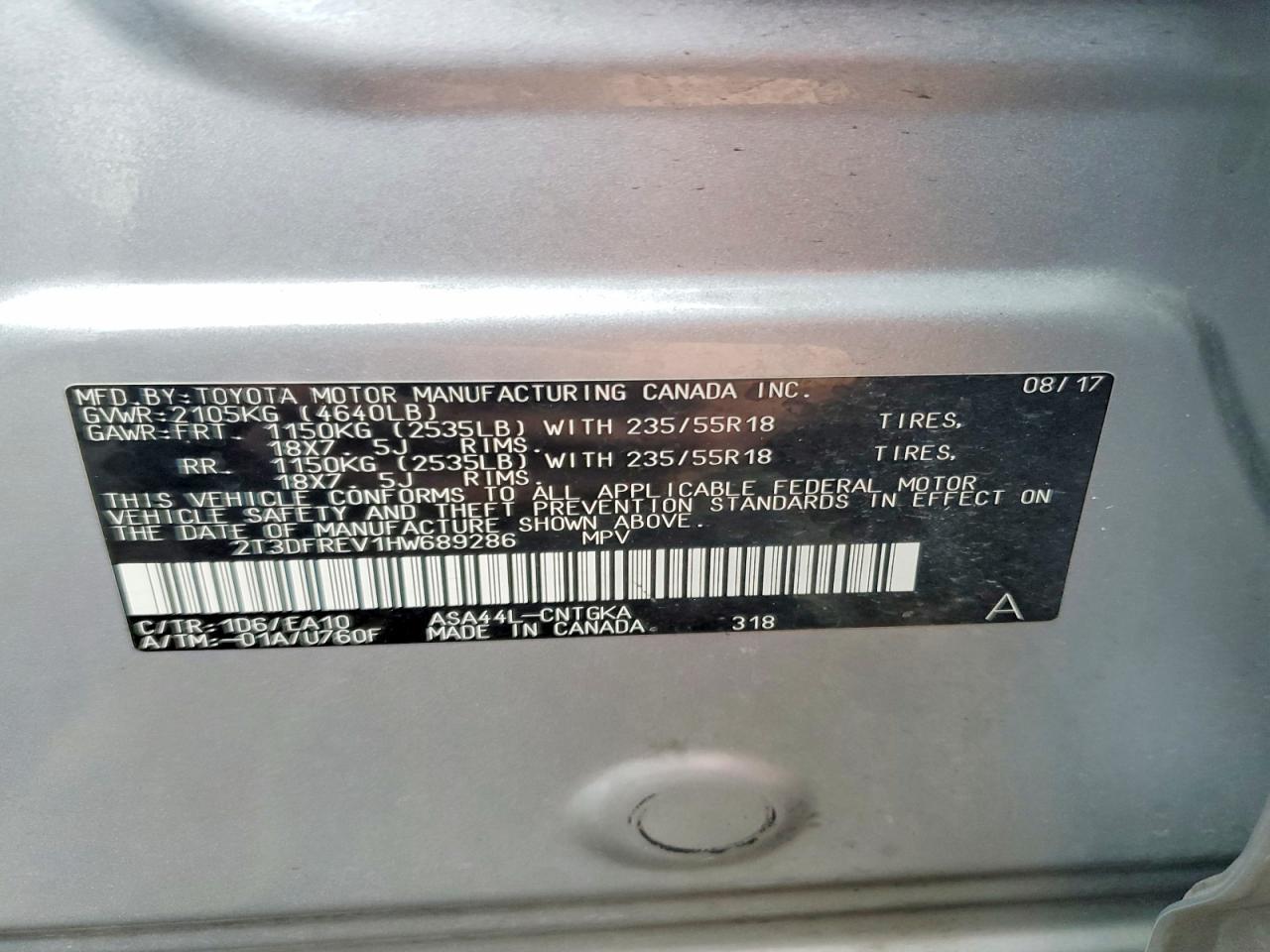 2017 Toyota Rav4 Limited