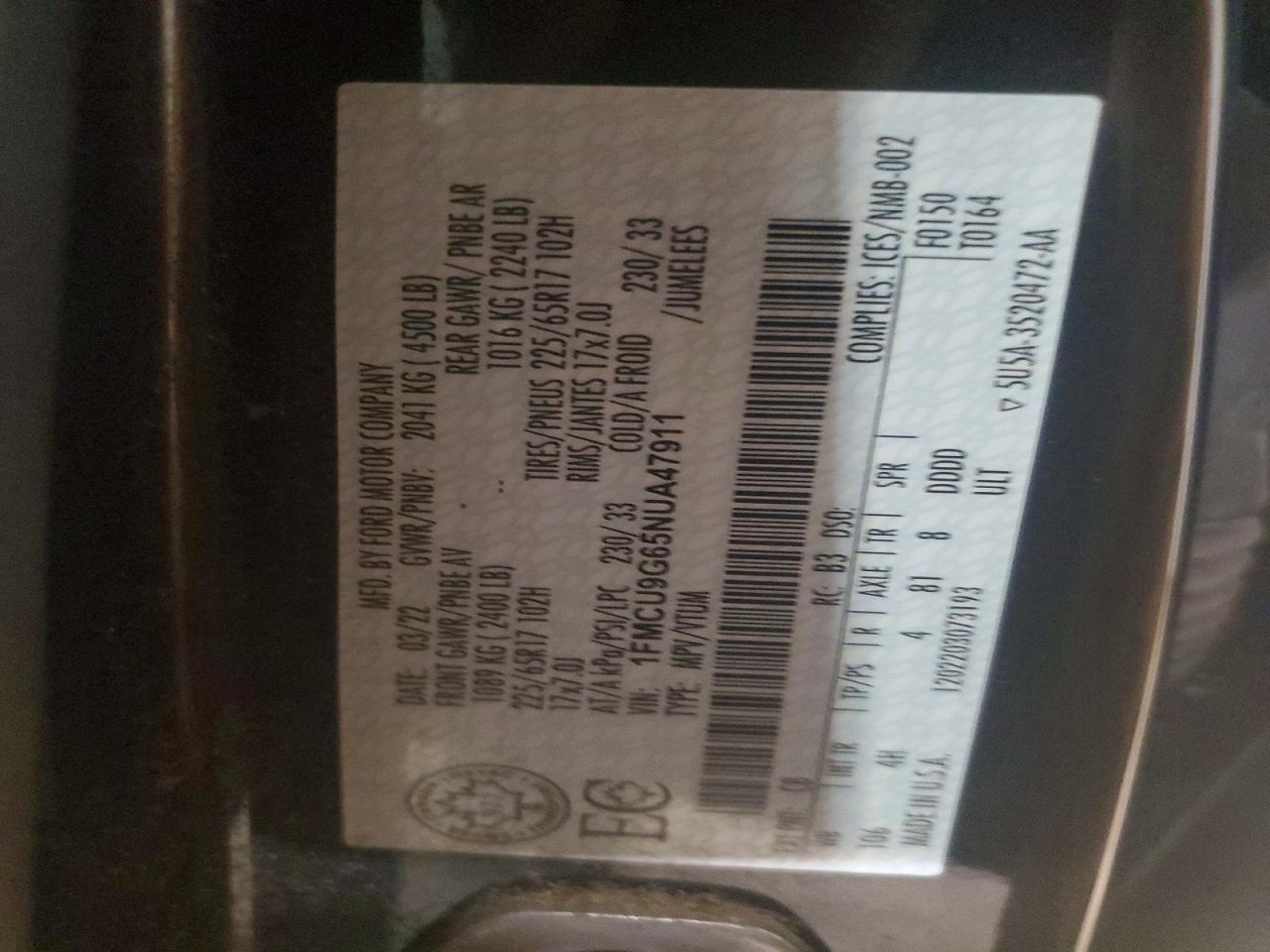 2022 Ford Escape se