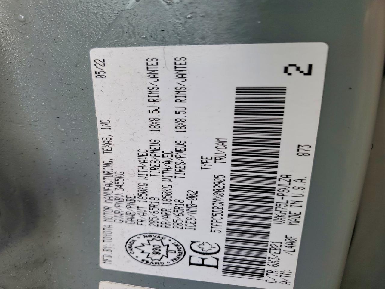 2022 Toyota Tundra Crewmax Limited