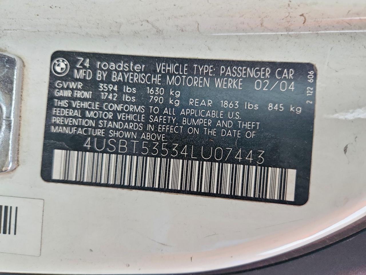 2004 BMW Z4 3.0