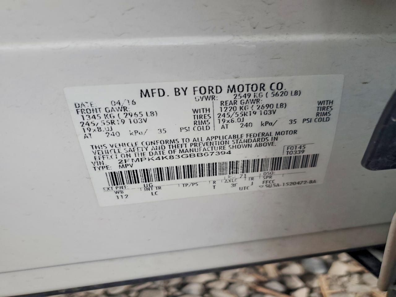 2016 Ford Edge Titanium