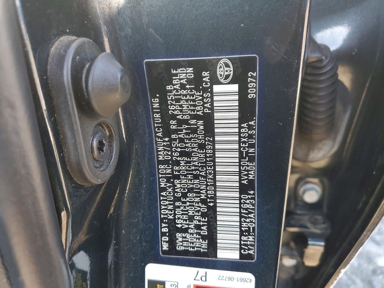2014 Toyota Camry Hybrid