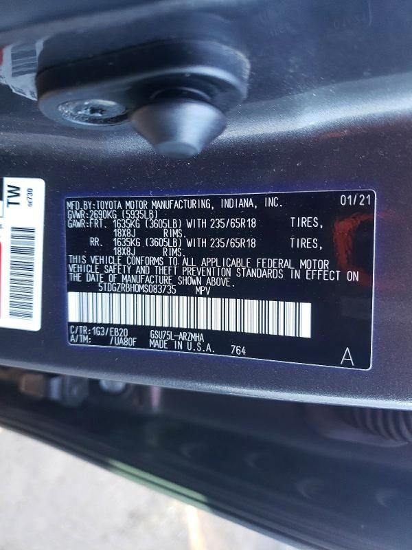 2021 Toyota Highlander xle