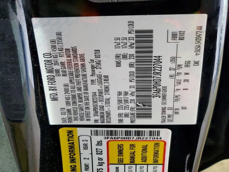 2018 Ford Fusion se